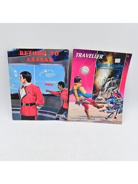 FASA Star Trek RPG Return to Axanar & GDW Traveller Alien Realms 1980s Vintage